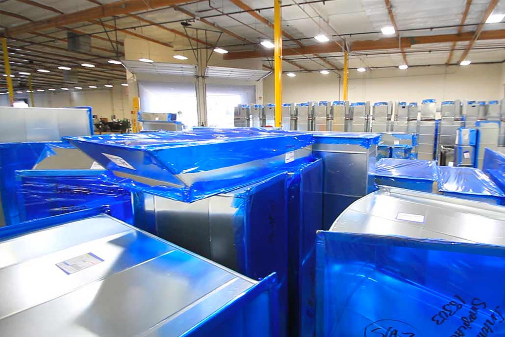 HVAC ductwork fabrication at SVM facility